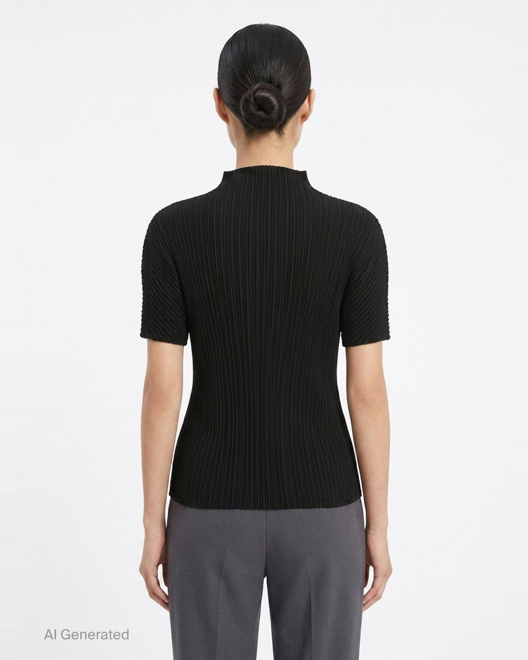 Box Shoulder Pleated Top | Issey Miyake | Club21 - back