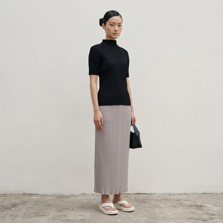 Box Shoulder Pleated Top | Issey Miyake | Club21 - lifestyle