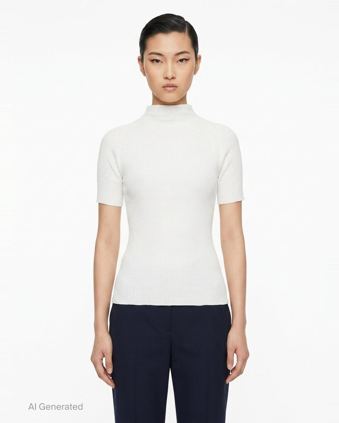 Chiffon Twist Short Sleeve Shirt | Issey Miyake | Club21 - front