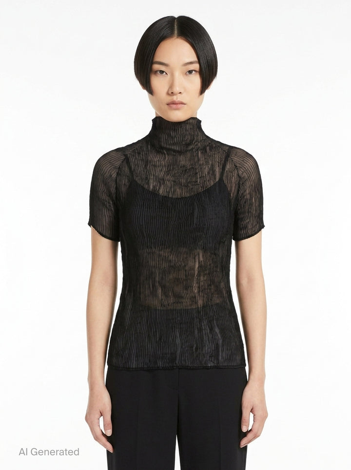 Chiffon Twist Woven Top | Issey Miyake | Club21 - front