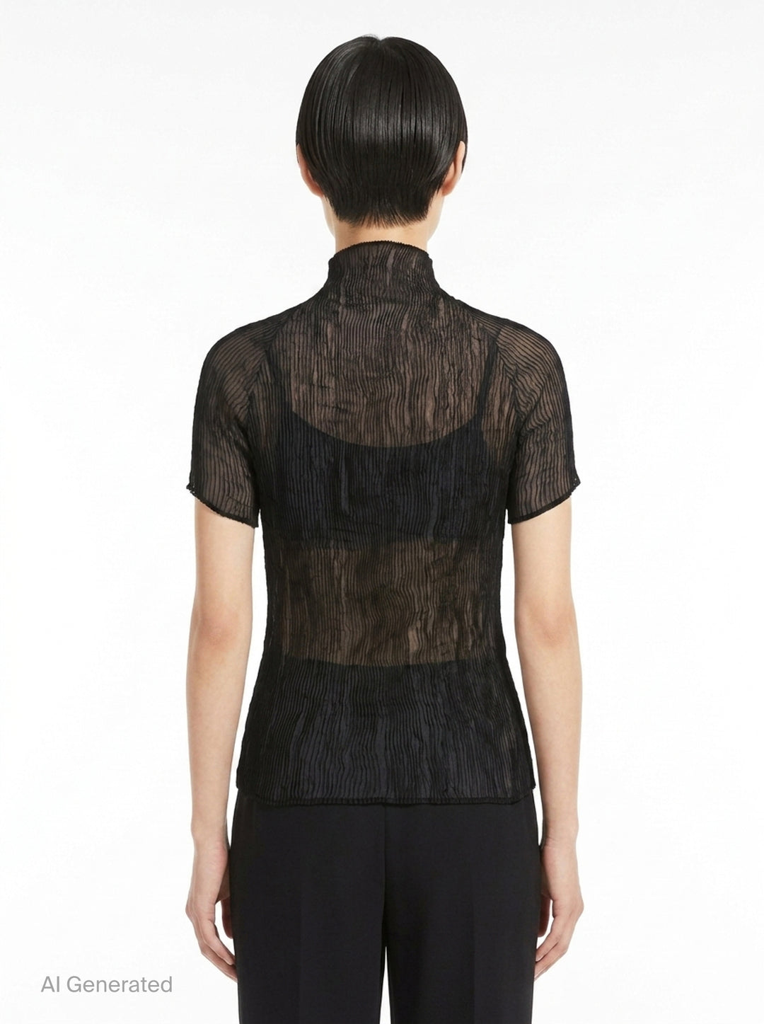 Chiffon Twist Woven Top | Issey Miyake | Club21 - back