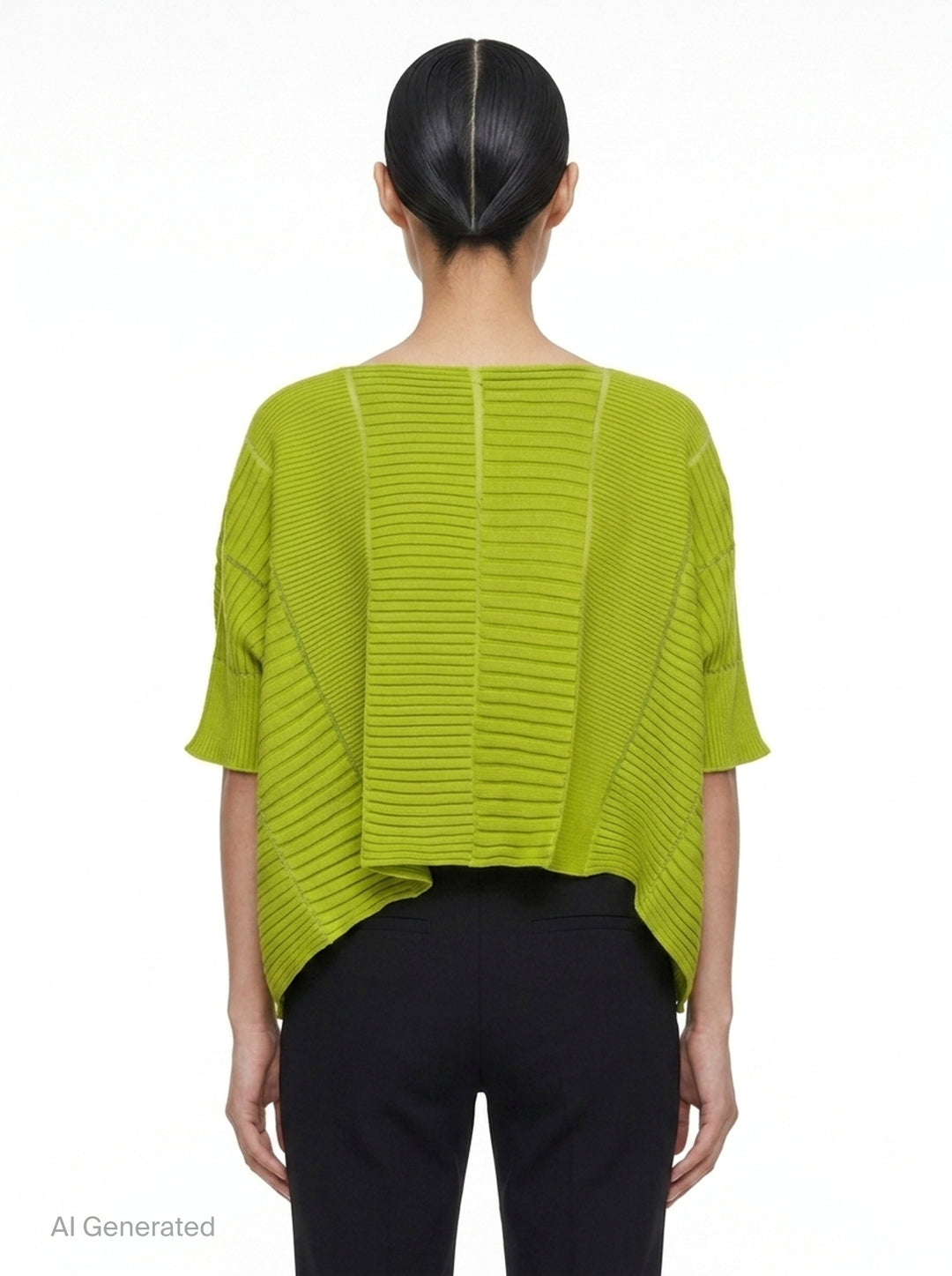 Column Ribbed Knit Top | Issey Miyake | Club21 - back