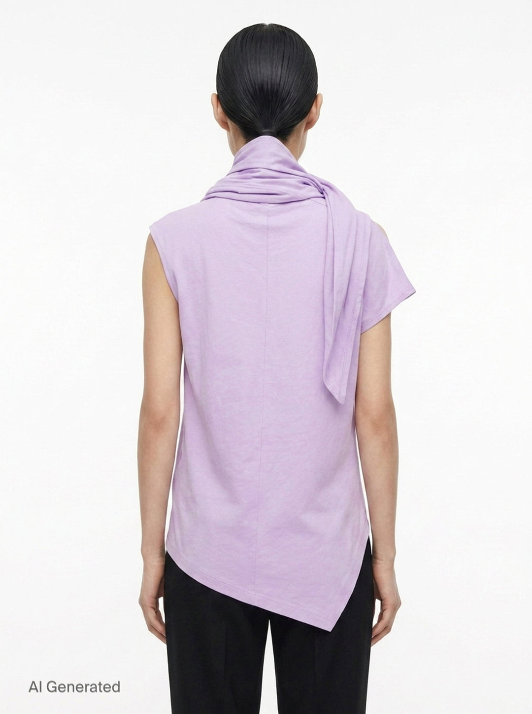 Cotton Knot Jersey Knit Top | Issey Miyake | Club21 - back