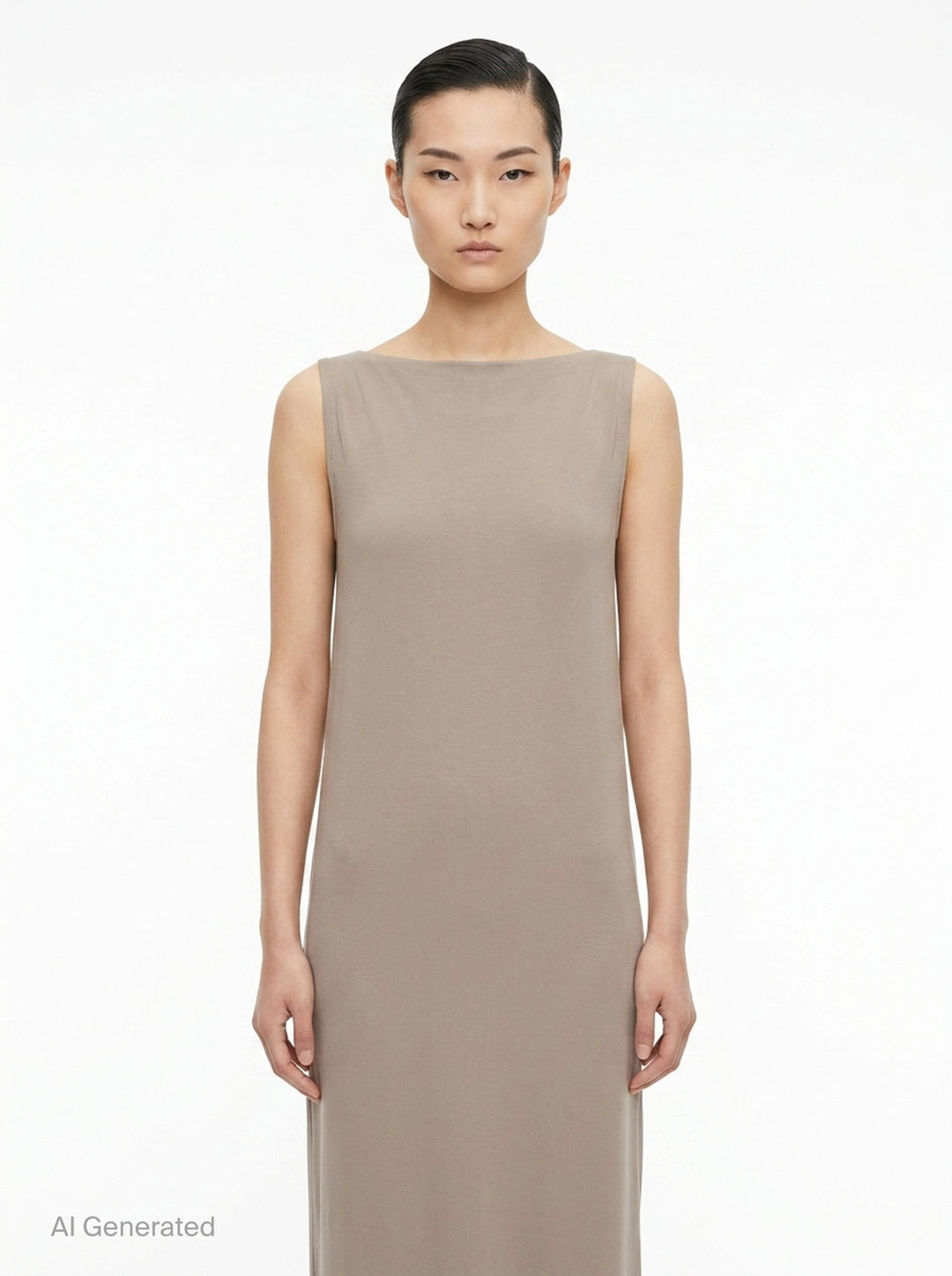 Drape Jersey Knit Dress | ISSEY MIYAKE | Club21 - front
