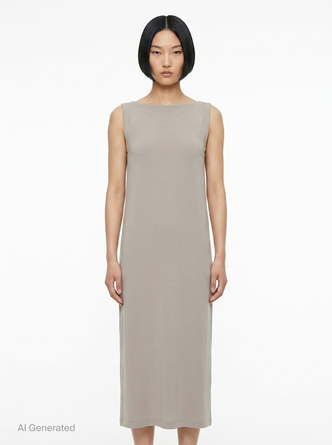 Drape Jersey Knit Dress | ISSEY MIYAKE | Club21 - front