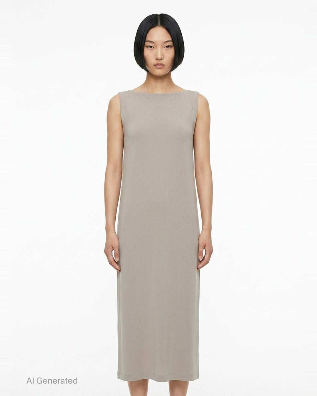 Drape Jersey Knit Dress | ISSEY MIYAKE | Club21 - front