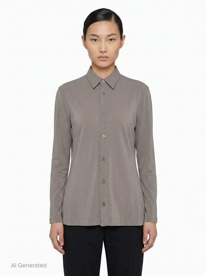 Drape Jersey Knit Top | Issey Miyake | Club21 - front