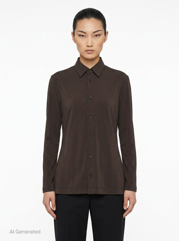Drape Jersey Knit Top | Issey Miyake | Club21 - front