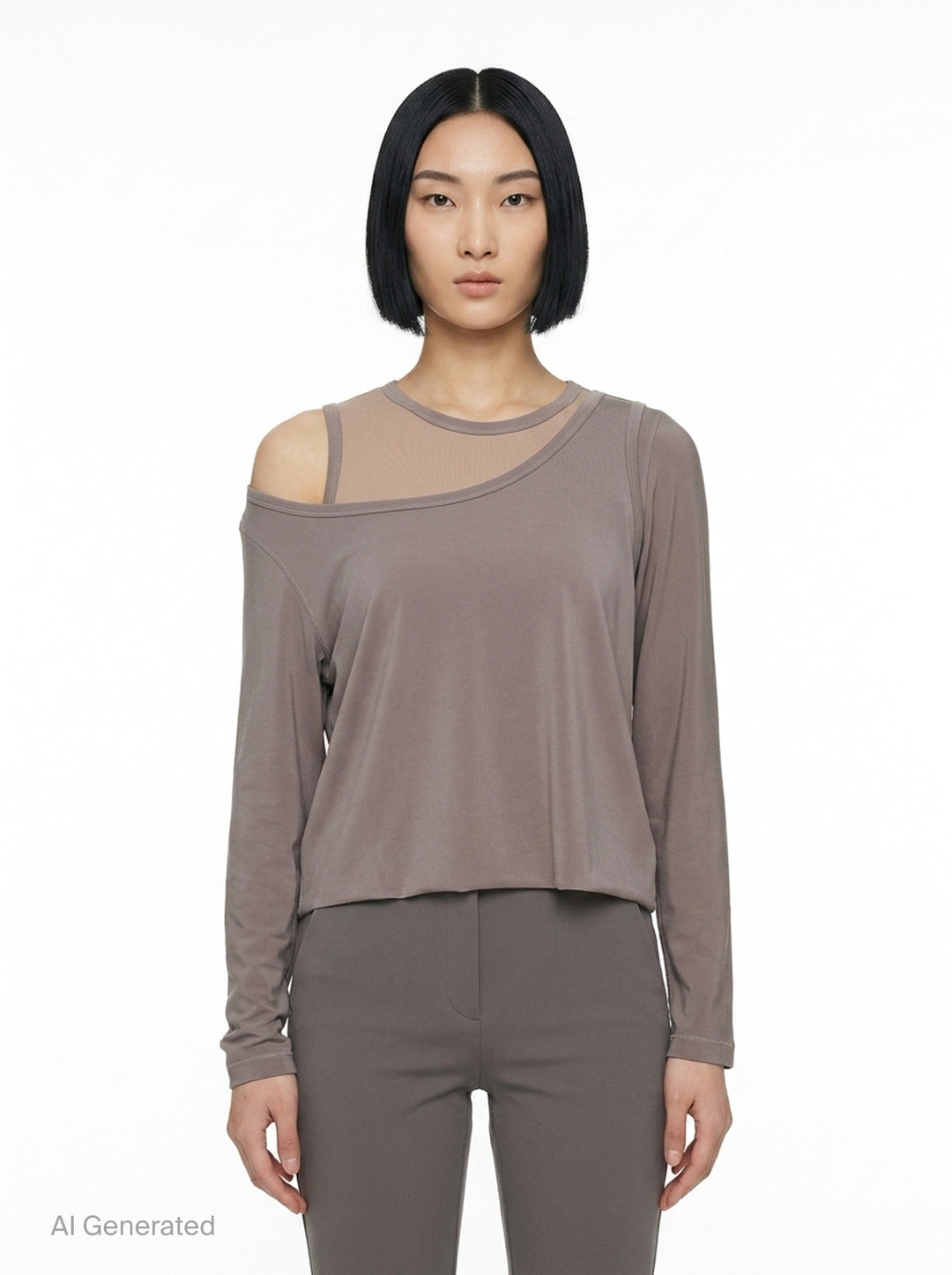 Drape Jersey Knit Top | ISSEY MIYAKE | Club21 - front