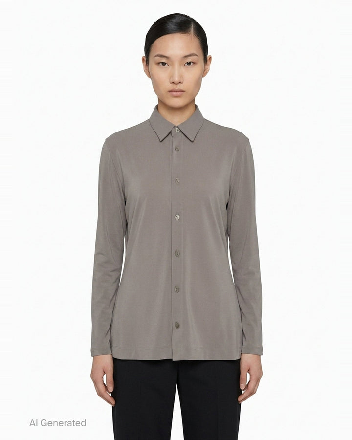 Drape Jersey Knit Top | Issey Miyake | Club21 - front