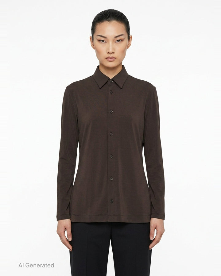 Drape Jersey Knit Top | Issey Miyake | Club21 - front