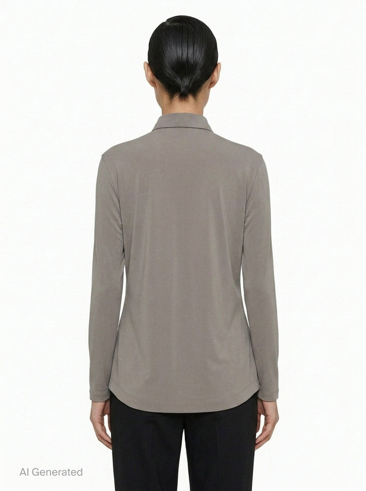 Drape Jersey Knit Top | Issey Miyake | Club21 - back