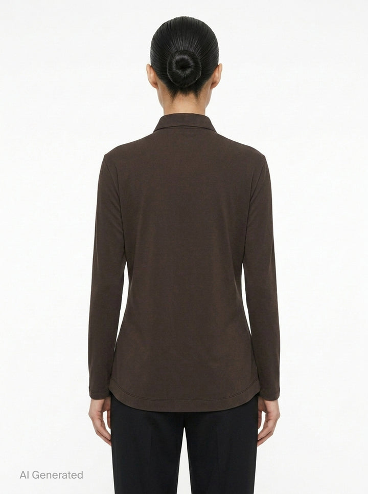 Drape Jersey Knit Top | Issey Miyake | Club21 - back