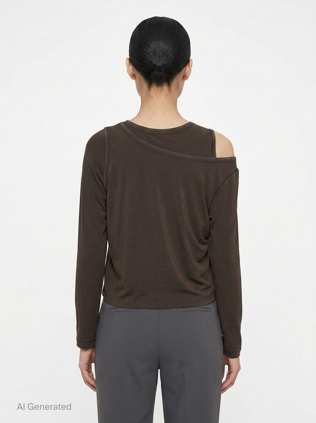 Drape Jersey Knit Top | ISSEY MIYAKE | Club21 - back