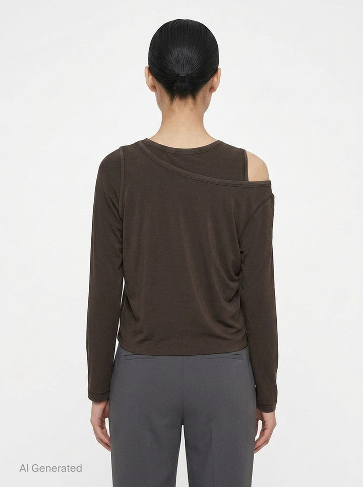 Drape Jersey Knit Top | ISSEY MIYAKE | Club21 - back