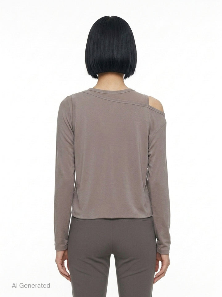 Drape Jersey Knit Top | ISSEY MIYAKE | Club21 - back