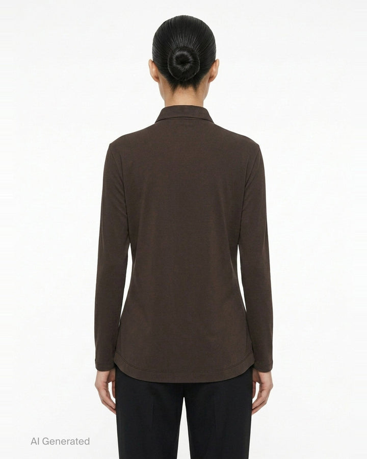 Drape Jersey Knit Top | Issey Miyake | Club21 - back
