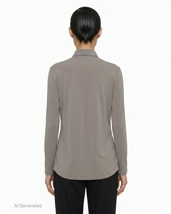 Drape Jersey Knit Top | Issey Miyake | Club21 - back