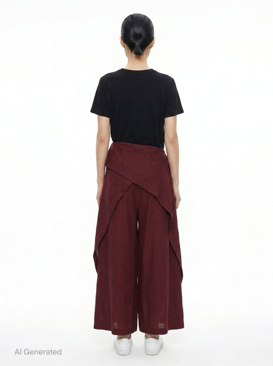 Draped Wide-Leg Pants | Issey Miyake | Club21 - back