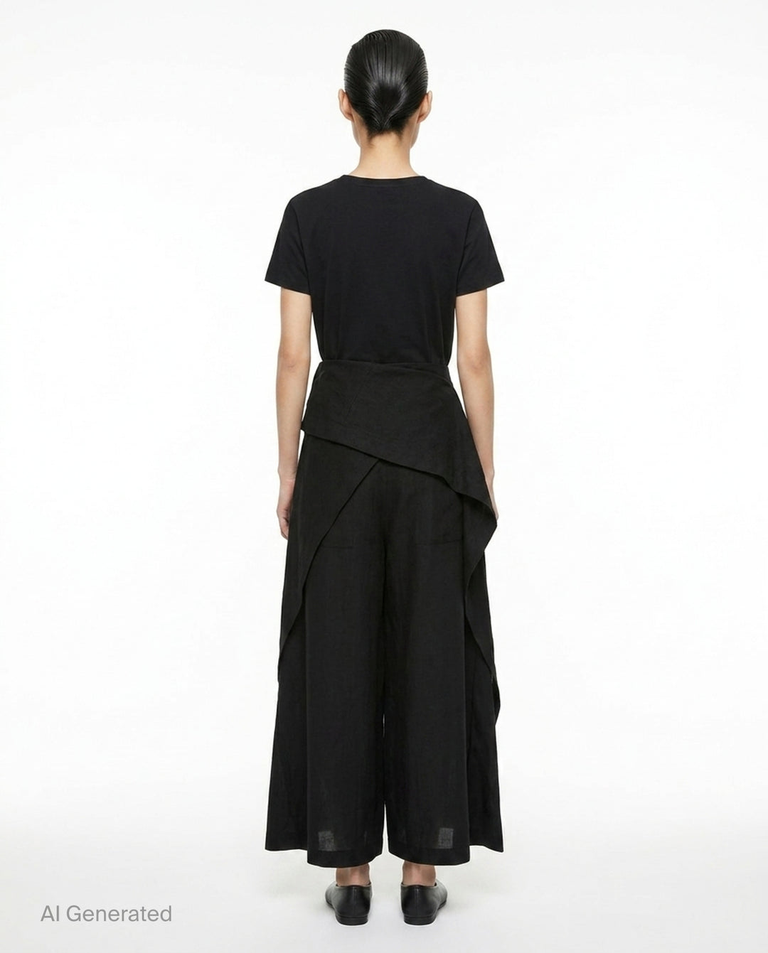 Draped Wide-Leg Pants | Issey Miyake | Club21 - back