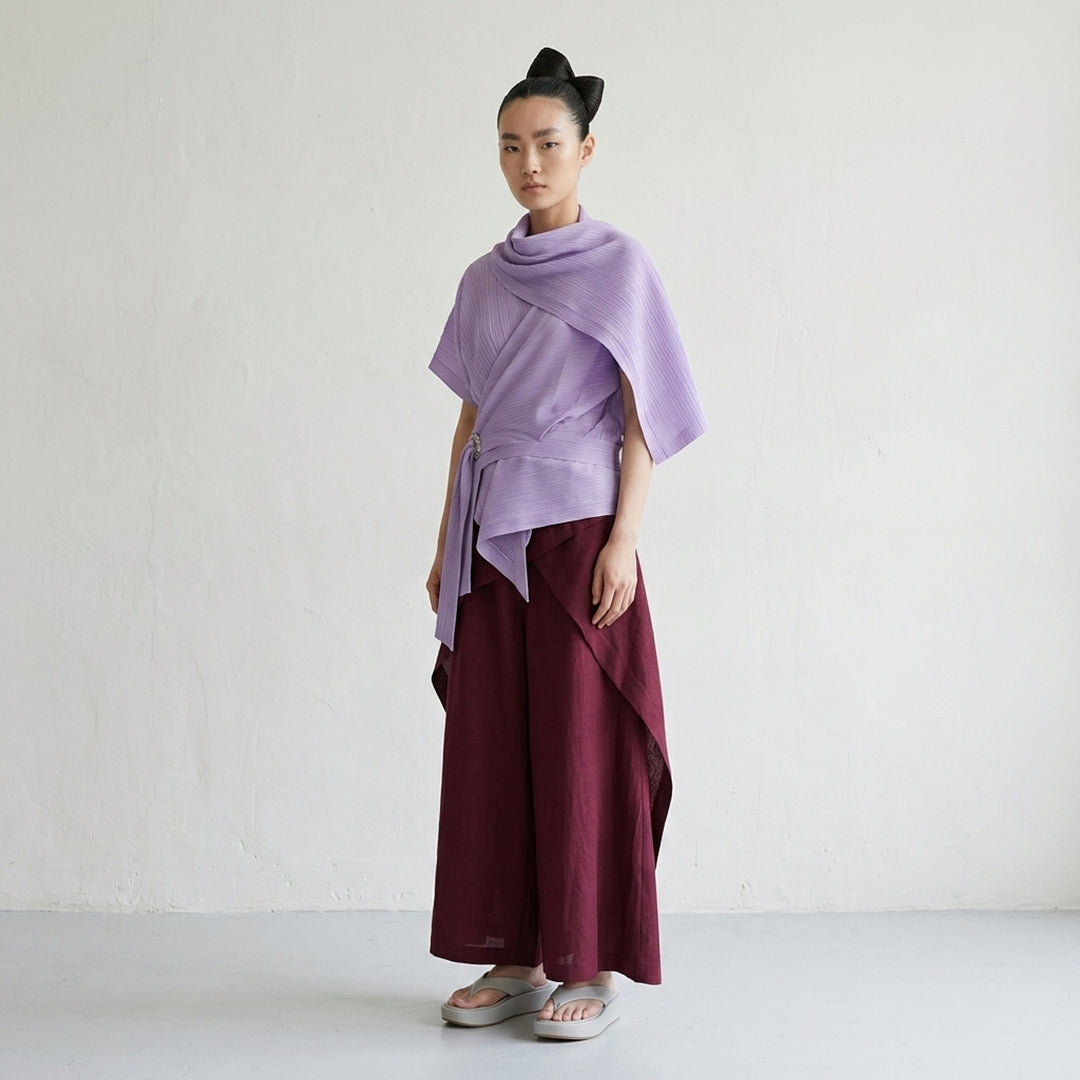 Draped Wide-Leg Pants | Issey Miyake | Club21 - lifestyle