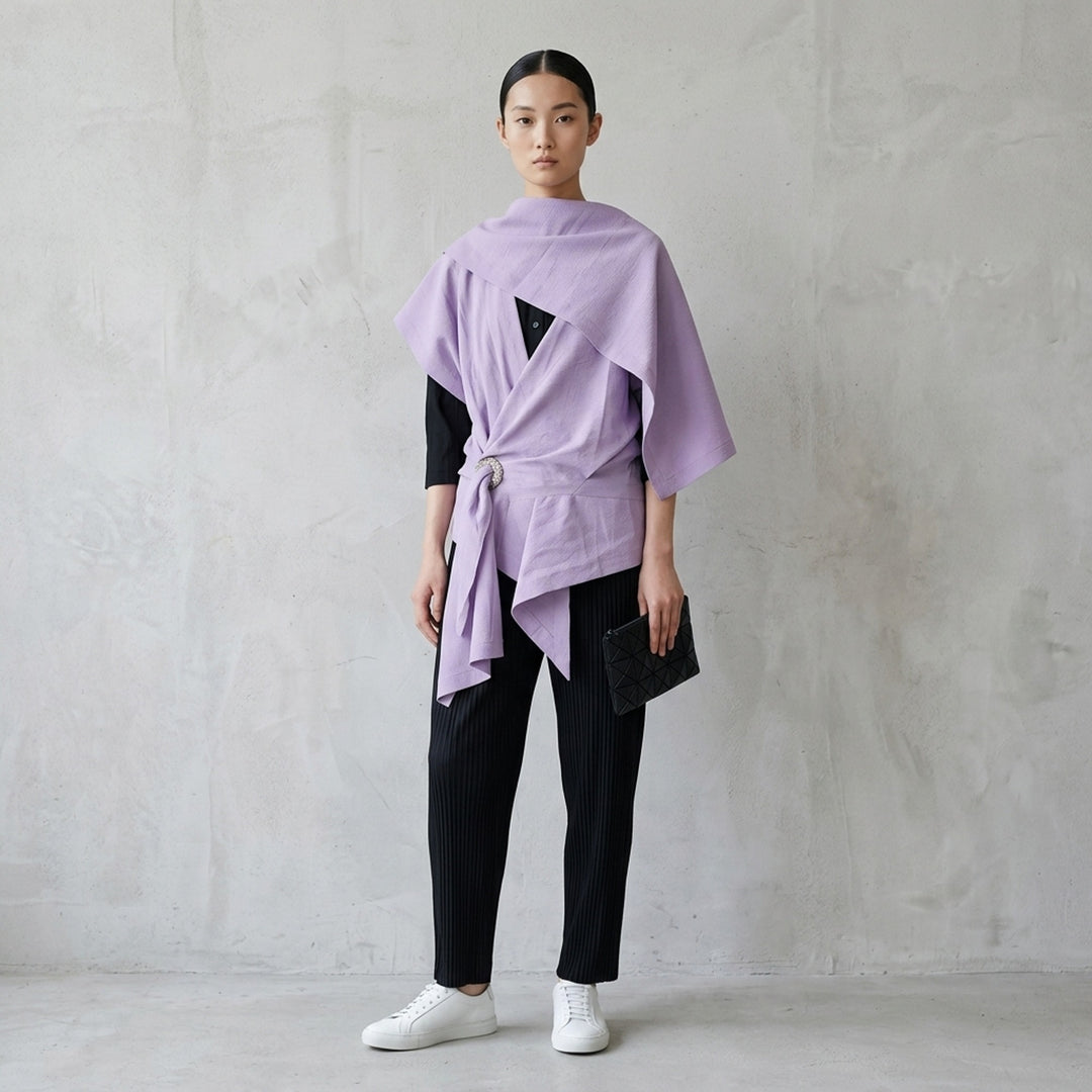 Draped Wide-Leg Pants | Issey Miyake | Club21 - lifestyle