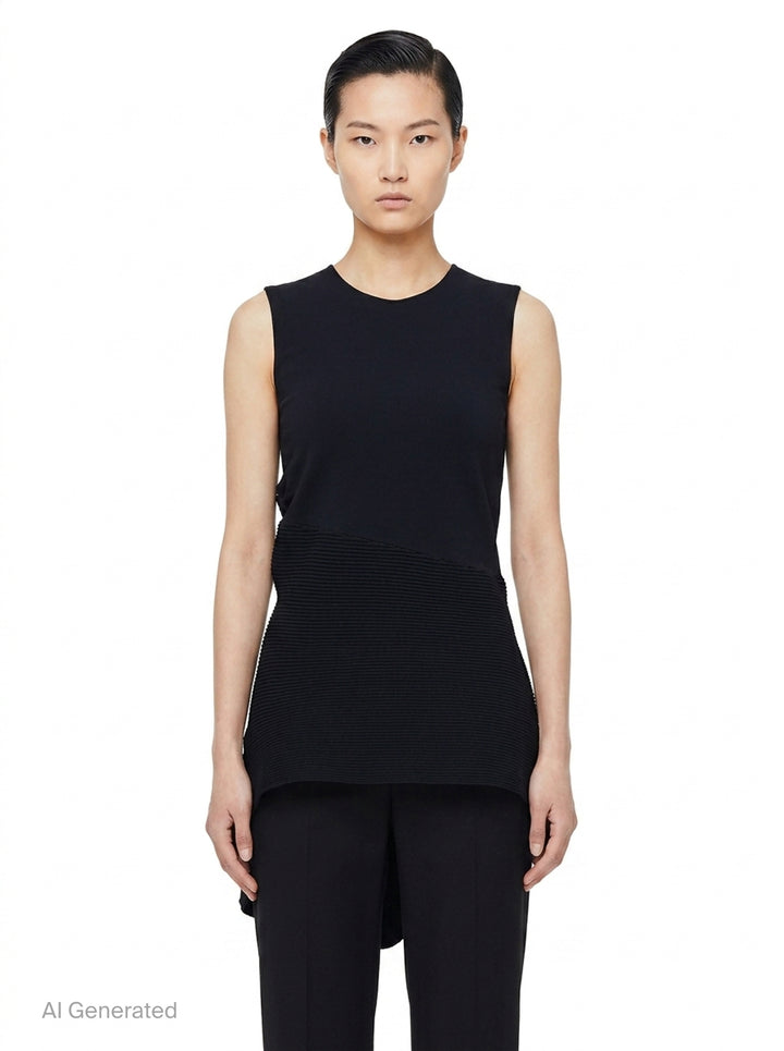 Emerge Asymmetric Mini Dress | Issey Miyake | Club21 - front