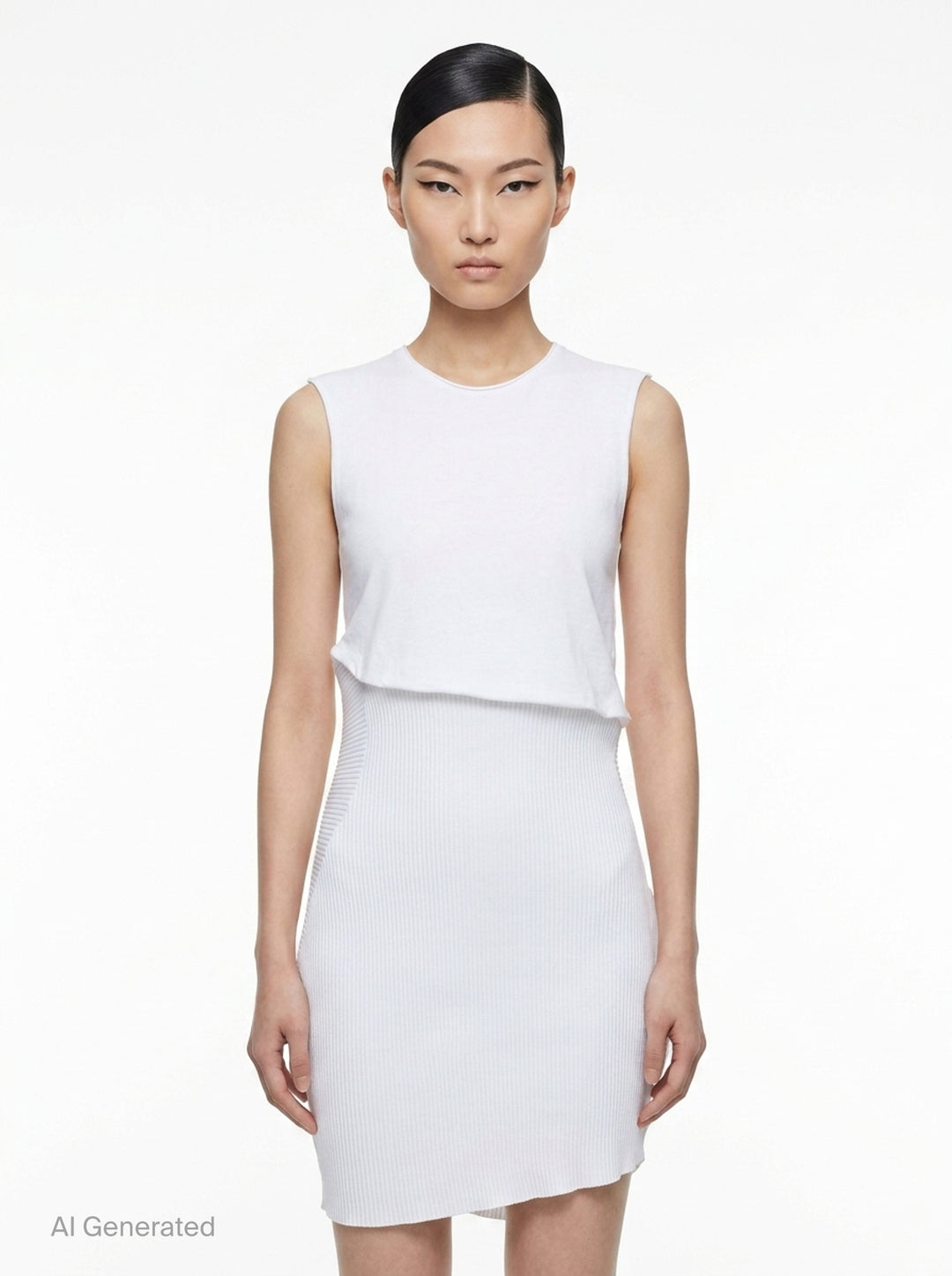 Emerge Asymmetric Mini Dress | Issey Miyake | Club21 - front