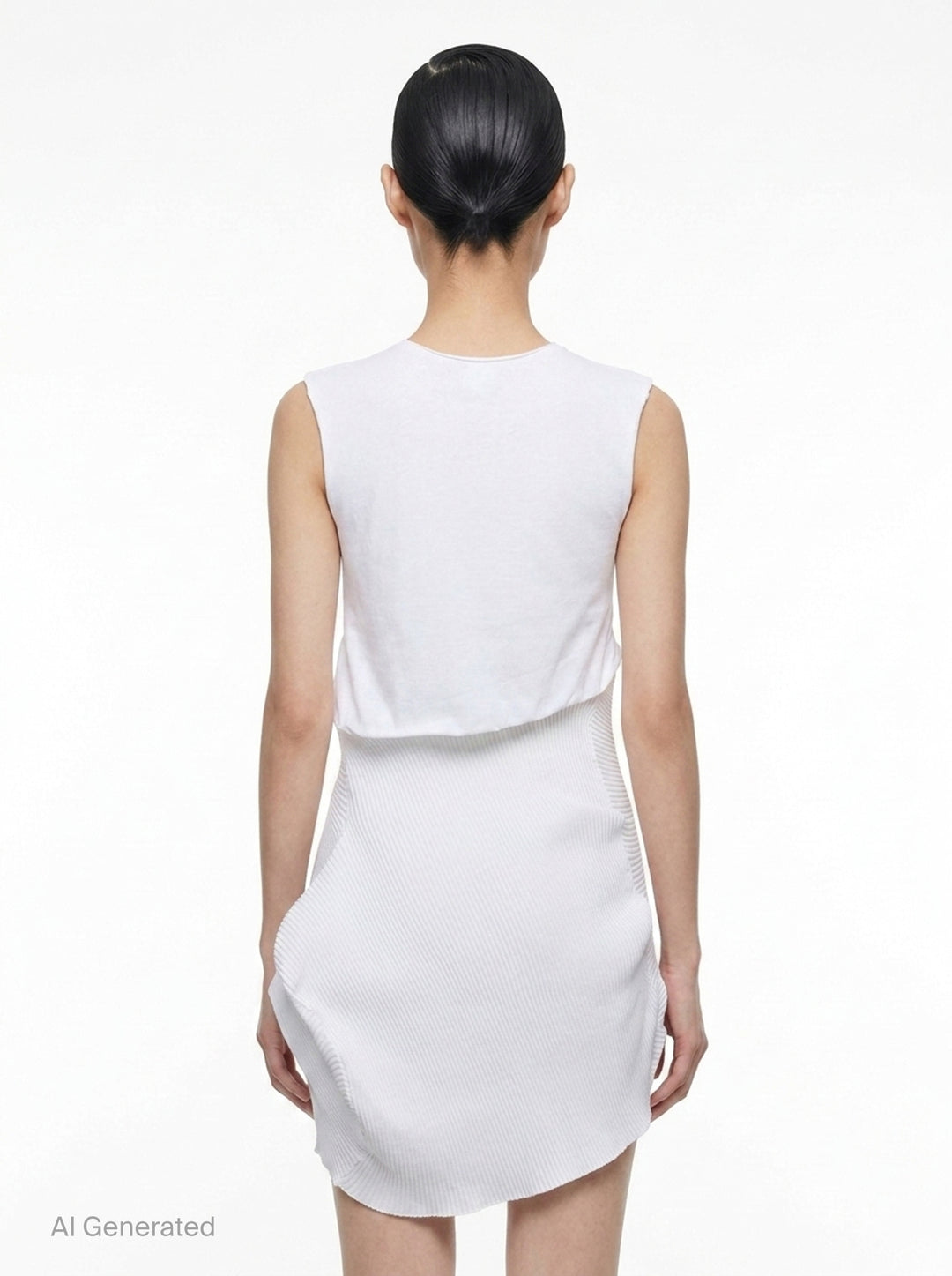 Emerge Asymmetric Mini Dress | Issey Miyake | Club21 - back