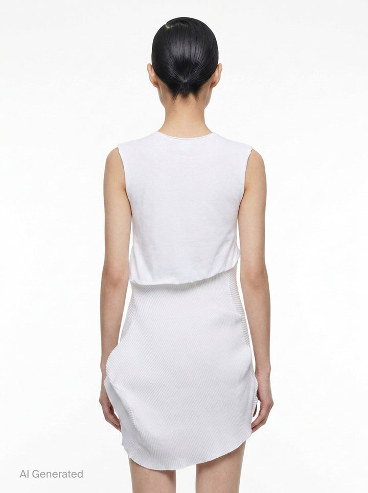 Emerge Asymmetric Mini Dress | Issey Miyake | Club21 - back