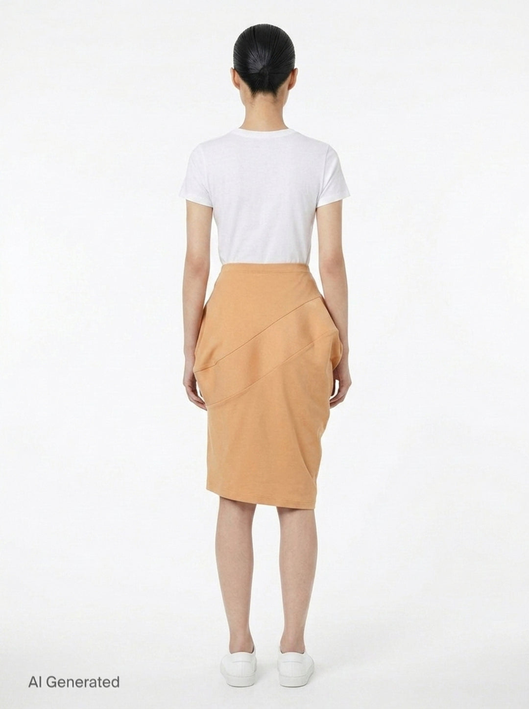 Figurative Draped Skirt | Issey Miyake | Club21 - back