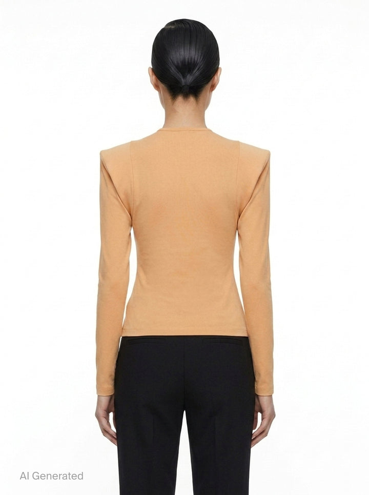 Figurative Long Sleeve Top | Issey Miyake | Club21 - back