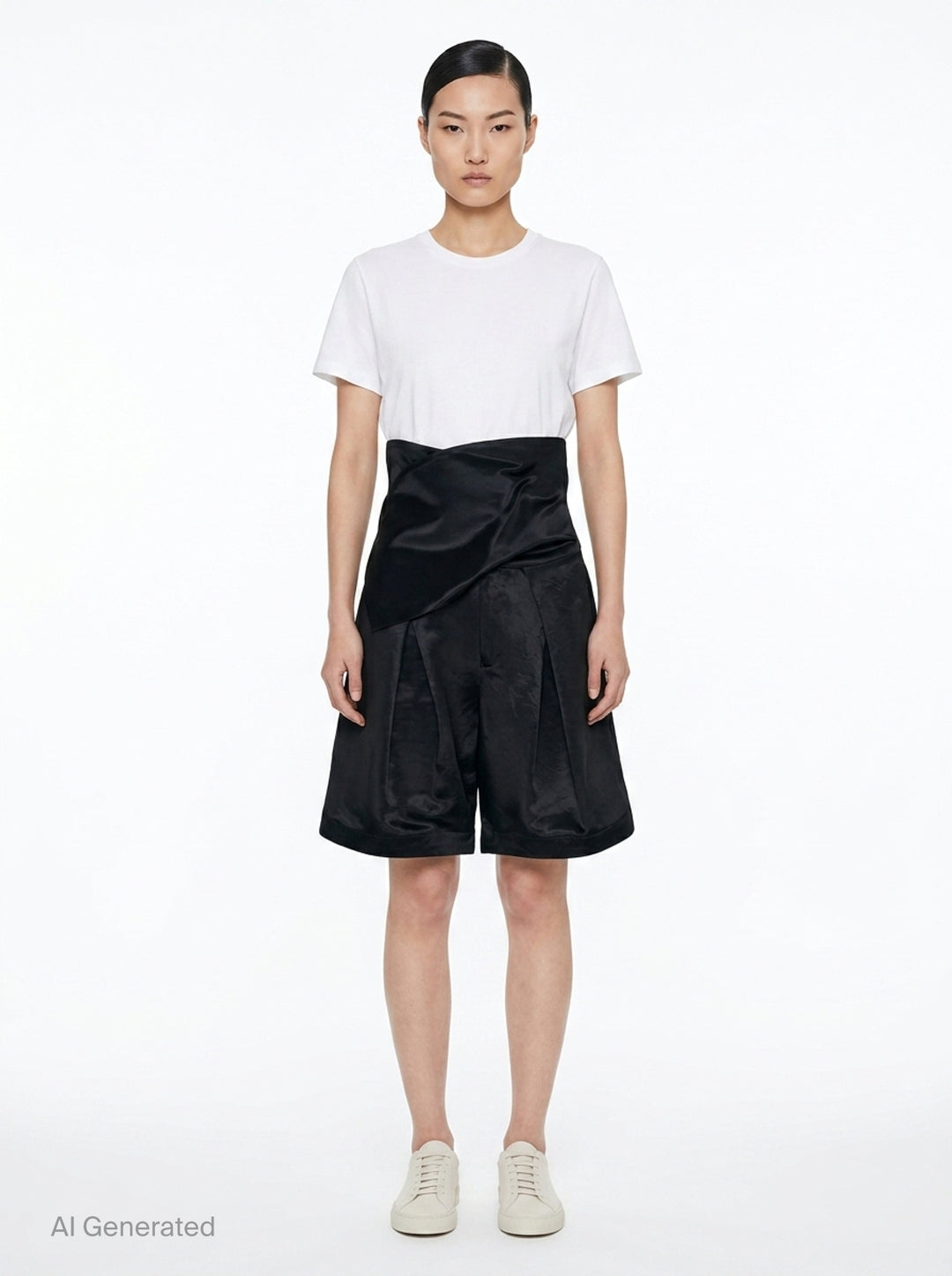 Gleam Wide Shorts | Issey Miyake | Club21 - front