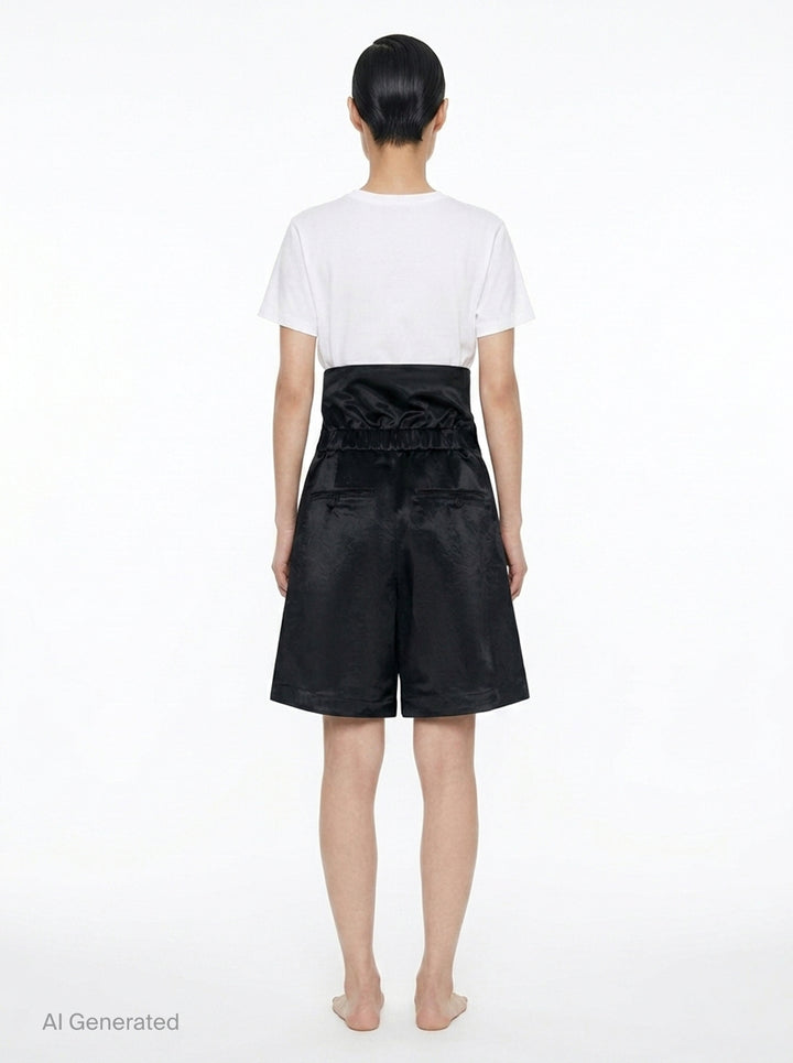Gleam Wide Shorts | Issey Miyake | Club21 - back