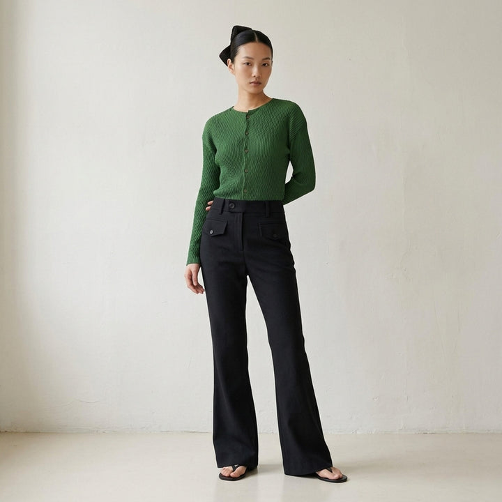 Grainy Woven Flare Pants | Issey Miyake | Club21 - lifestyle