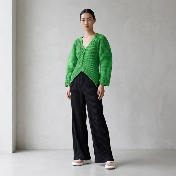 Hatching Pleated Pants | Issey Miyake | Club21 - lifestyle
