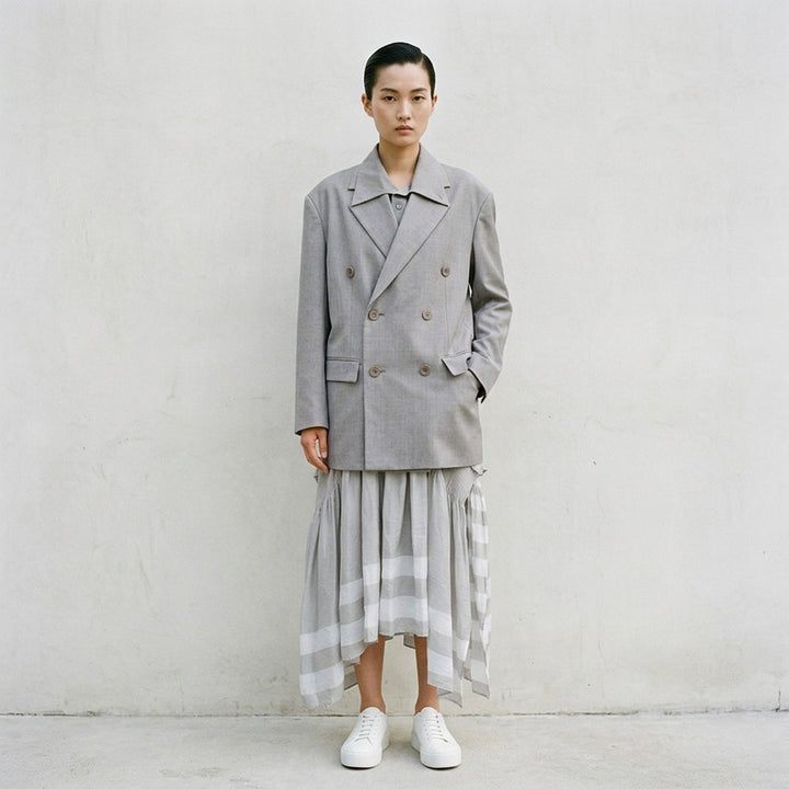 Honest Ensemble Double-Breasted Jacket | Issey Miyake | Club21 - lifestyle