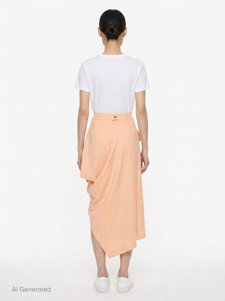 Intangible Draped Wrap Skirt | Issey Miyake | Club21 - back