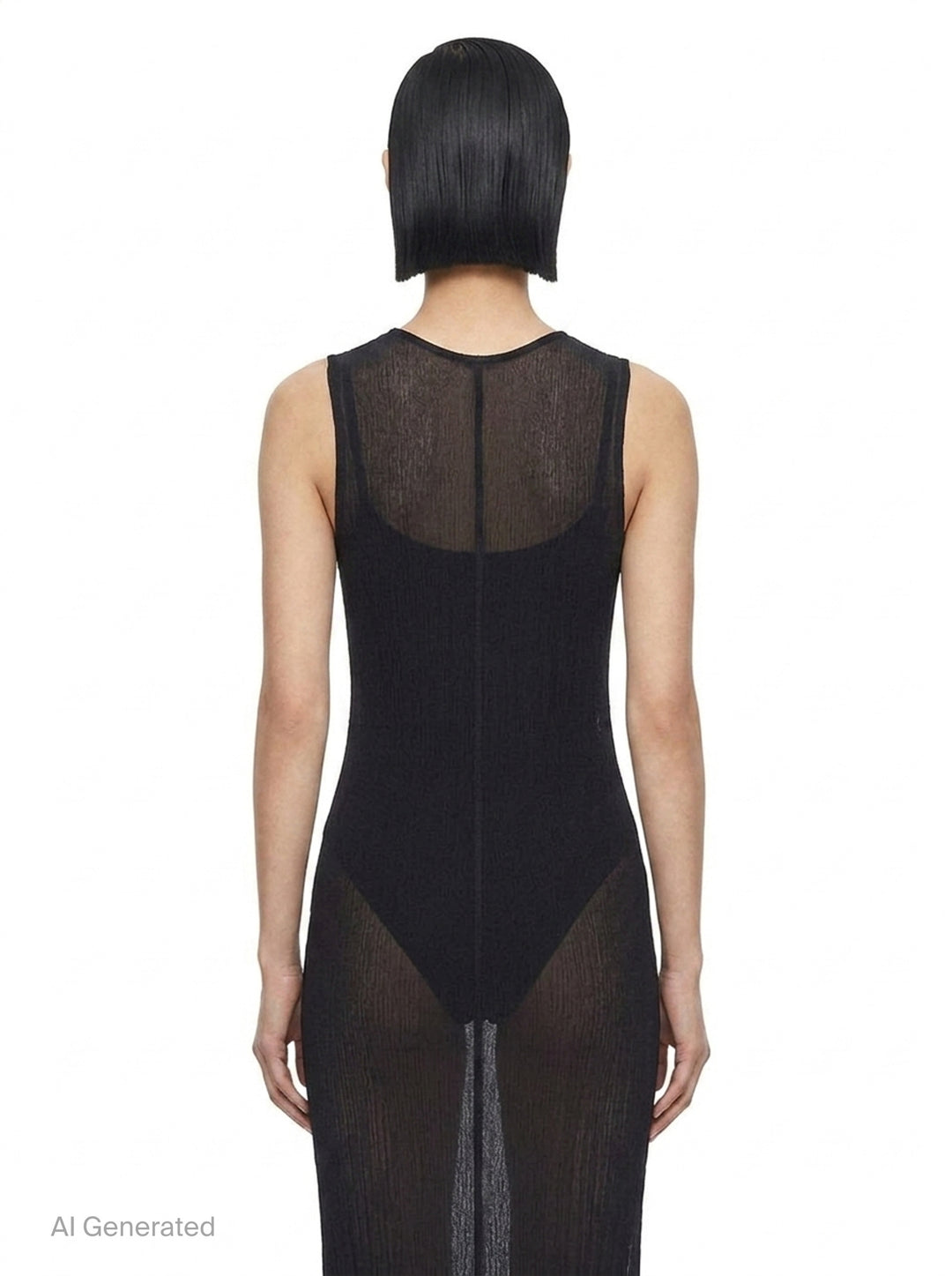Karami Knit Maxi Dress | Issey Miyake | Club21 - back