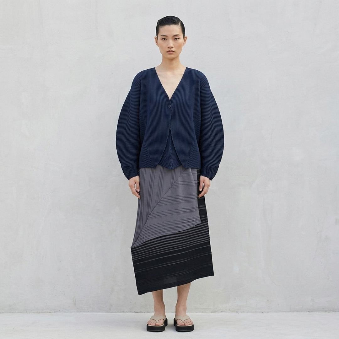 Leaf Pleats Pleated Cardigan | Issey Miyake | Club21 - lifestyle