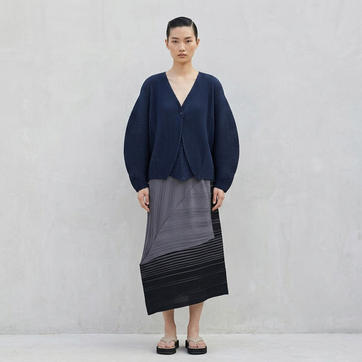 Leaf Pleats Pleated Cardigan | Issey Miyake | Club21 - lifestyle