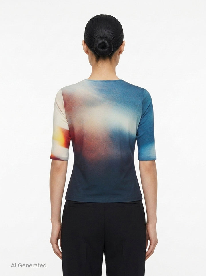 Light Leak Knit Top | Issey Miyake | Club21 - back