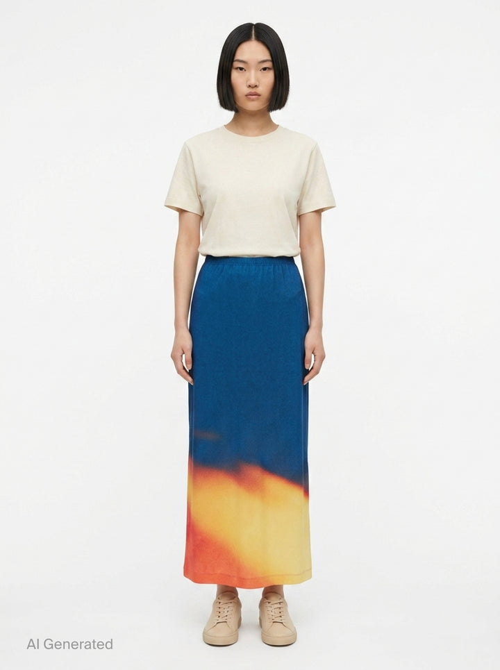 Light Leak Maxi Skirt | Issey Miyake | Club21 - front