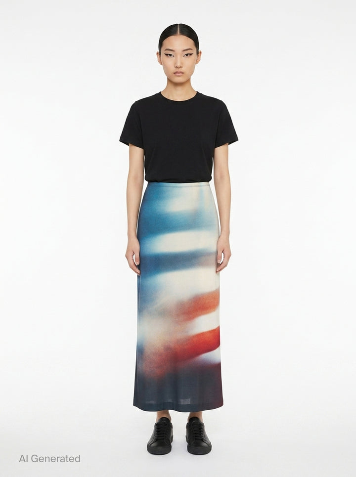 Light Leak Maxi Skirt | Issey Miyake | Club21 - front