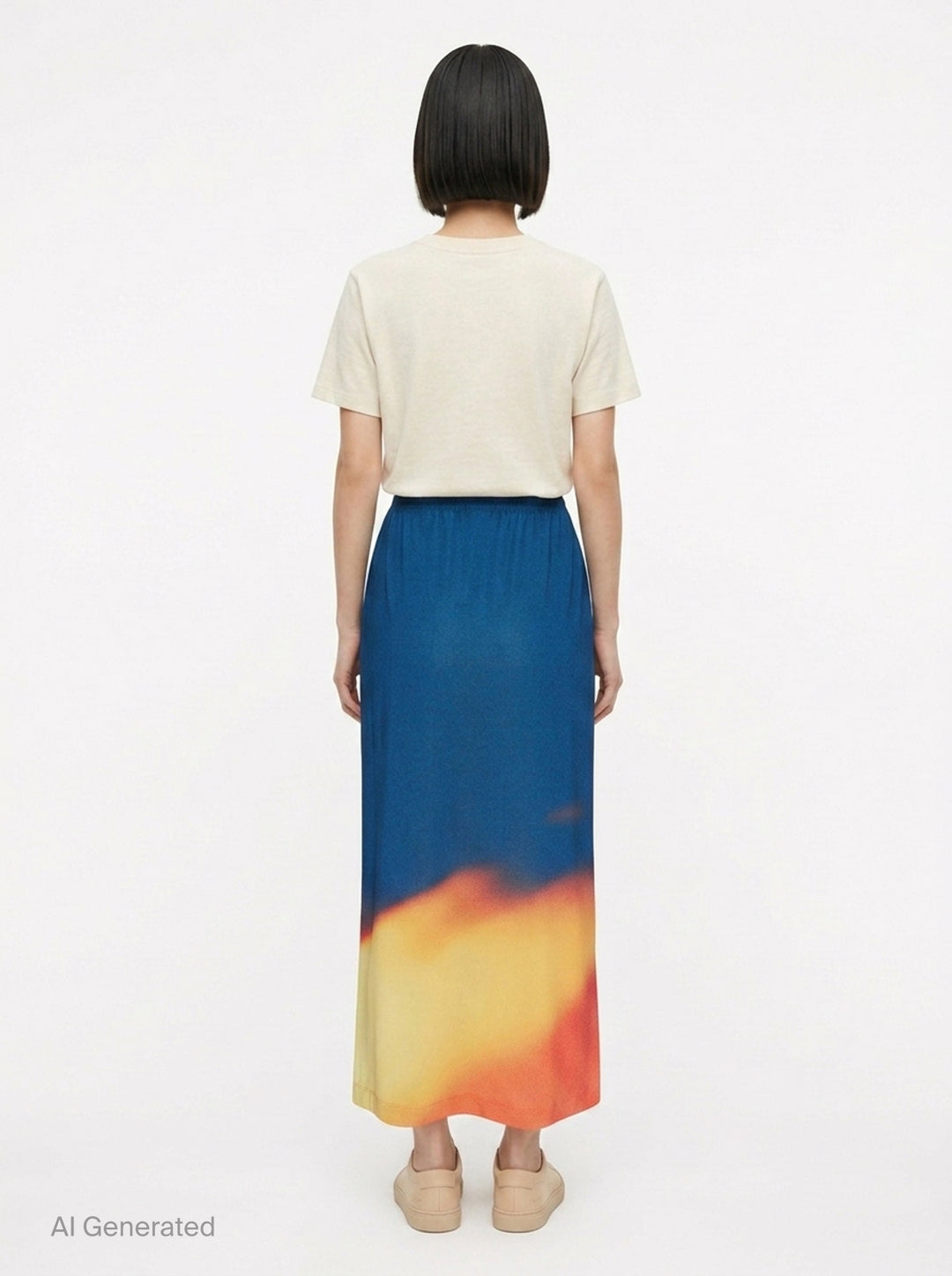 Light Leak Maxi Skirt | Issey Miyake | Club21 - back
