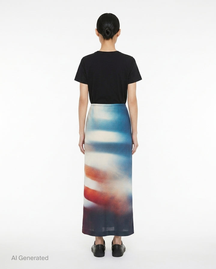 Light Leak Maxi Skirt | Issey Miyake | Club21 - back