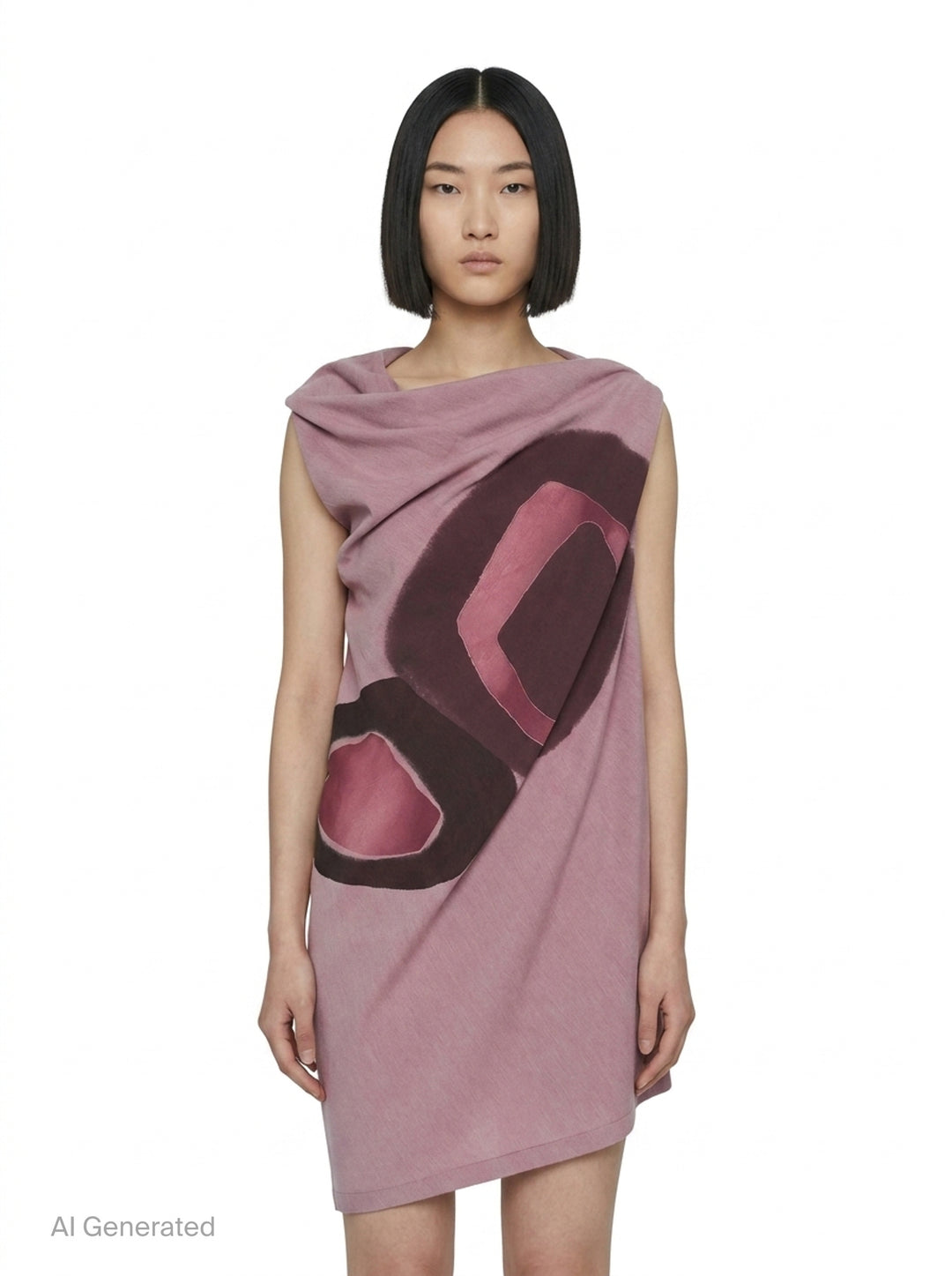Meanwhile Abstract Print Dress | Issey Miyake | Club21 - front