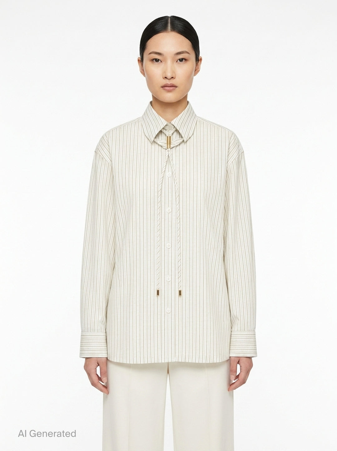 Monsieur Shirt(Dobby Stripe) | Issey Miyake | Club21 - front