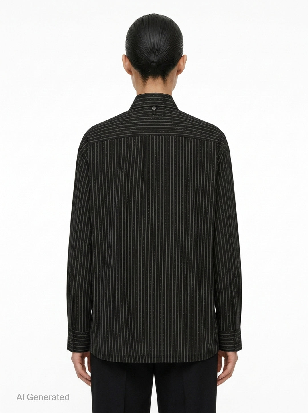 Monsieur Shirt(Dobby Stripe) | Issey Miyake | Club21 - back
