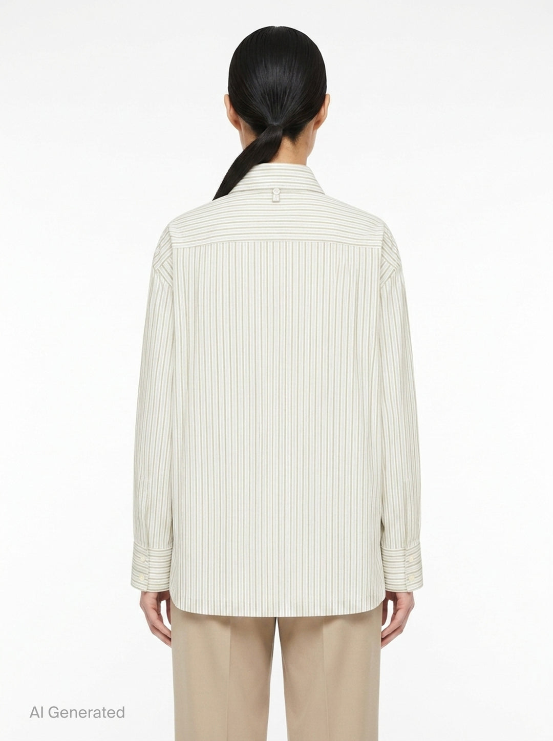 Monsieur Shirt(Dobby Stripe) | Issey Miyake | Club21 - back
